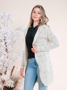 Women Cardigans - Màu be - Xem 4