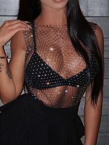 Women Tops - Black - View 8