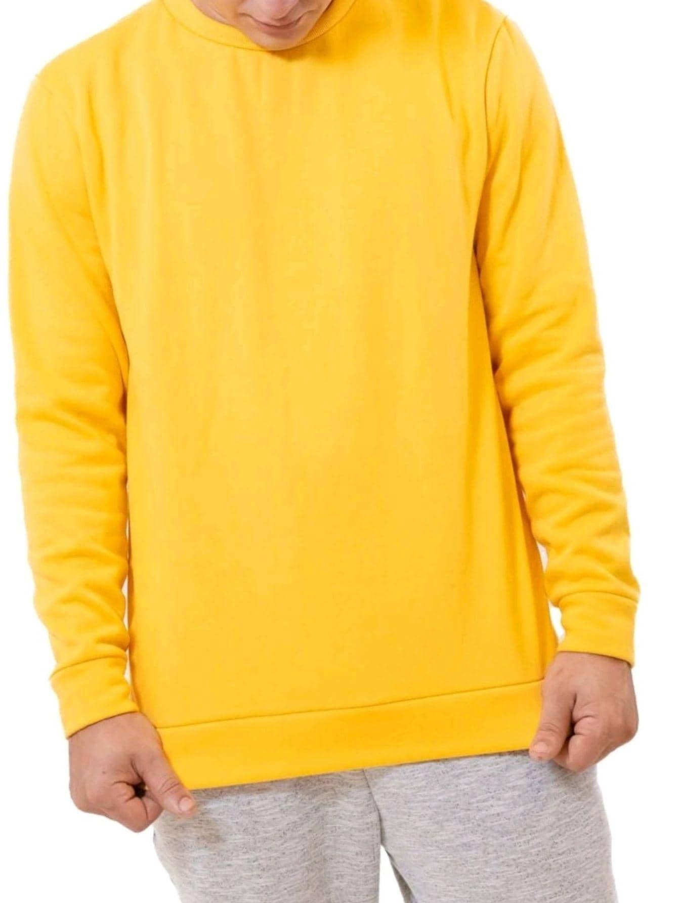 Men Sweatshirts - Màu vàng - Xem 1