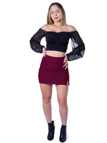 Women Sports Skirts & Skorts - 紅白色 - 查看 6