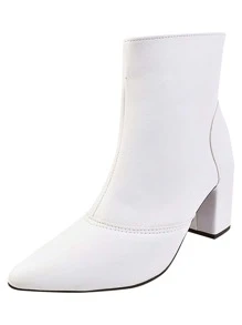 Women Fashion Boots - White - View 1