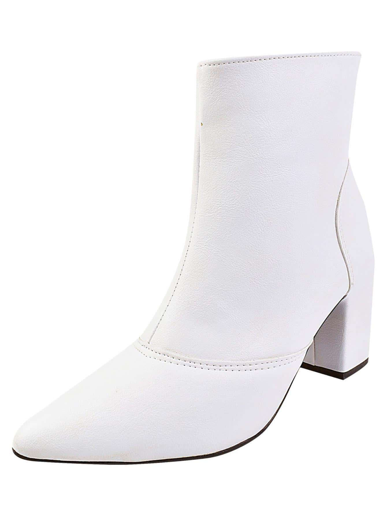 Women Fashion Boots - White - View 1