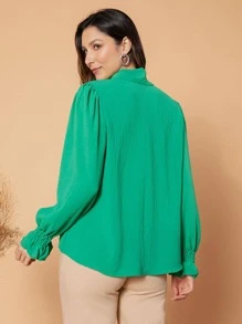 Women Blouses - Green - View 3
