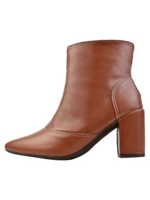Women Fashion Boots - Camel - View 4