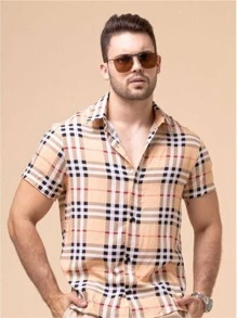 CAMISA XADREZ MANGA CURTA MODELAGEM SLIM