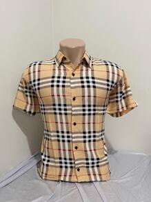 CAMISA XADREZ MANGA CURTA MODELAGEM SLIM