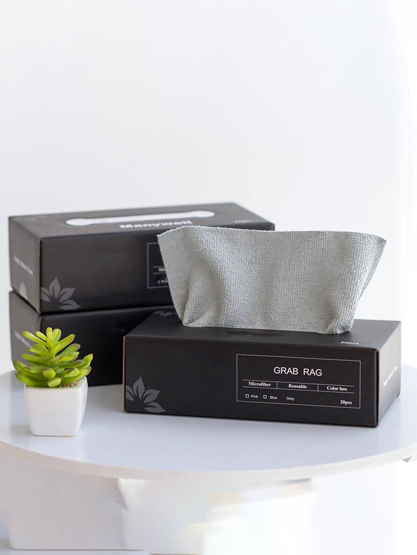 1 caja Trapo de limpieza - Gris - Ver 1