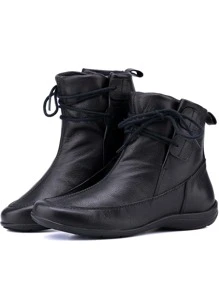 Women Fashion Boots - 黑色 - 查看 4