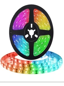 Tira De Led 20m Luces Led Rgb 5050 Bluetooth Control App - Negro - Ver 1
