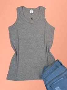 Women Tank Tops & Camis - 灰色 - 查看 1