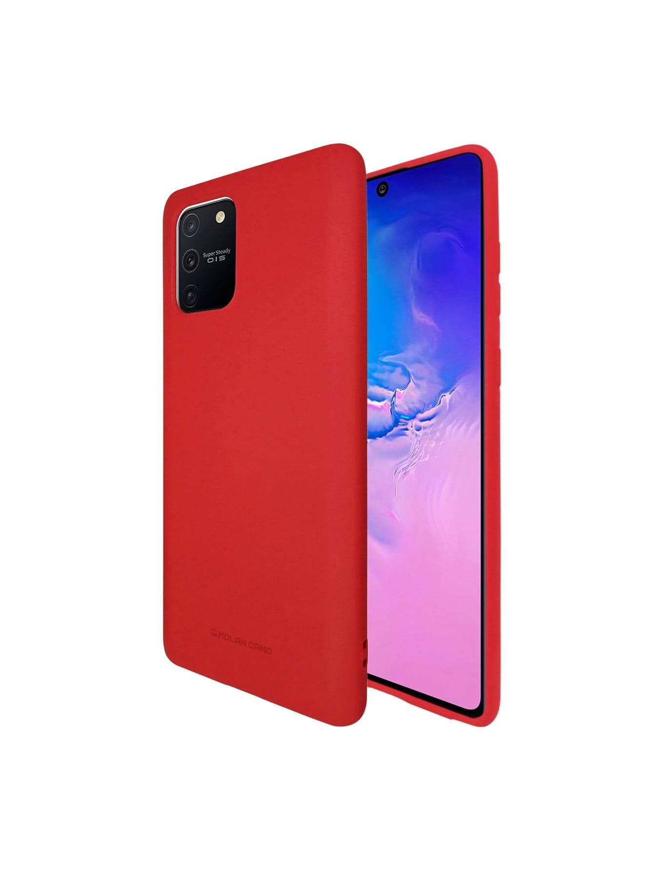Soft Silicone Soft Touch Case For Galaxy S10 LITE - Red - View 1