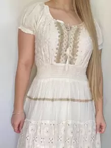 Women Dresses - Beige - View 3