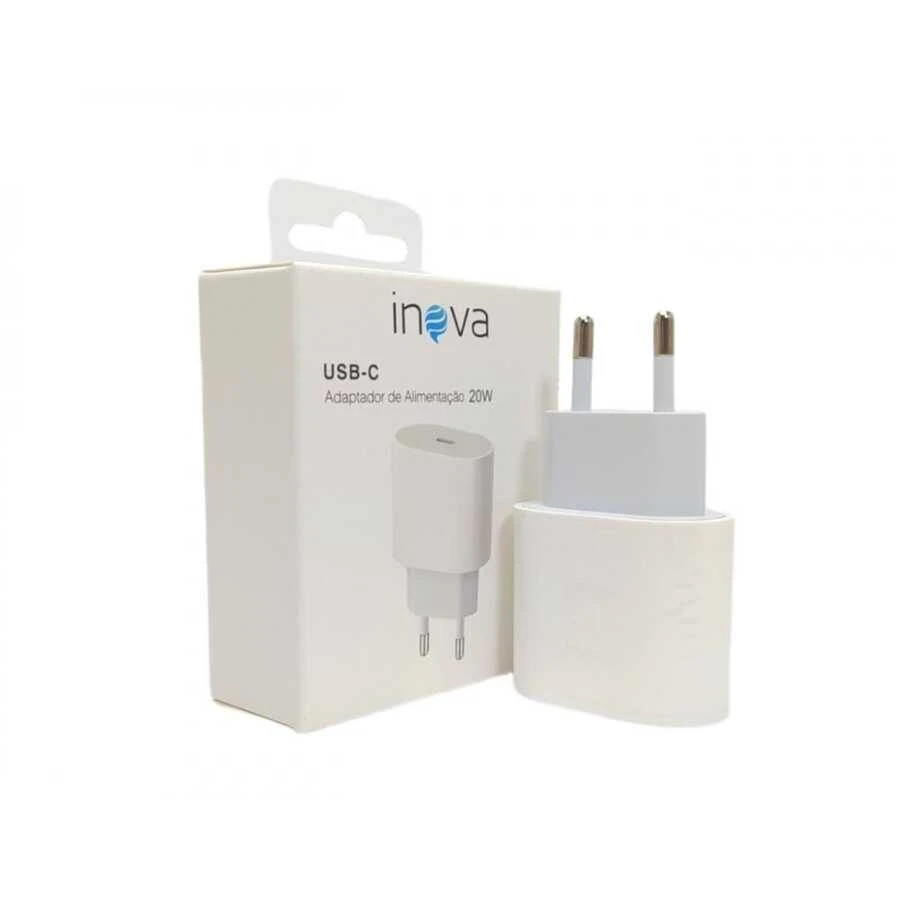 Fonte Tomada Carregador Turbo USB-C - Branco - Visão 1