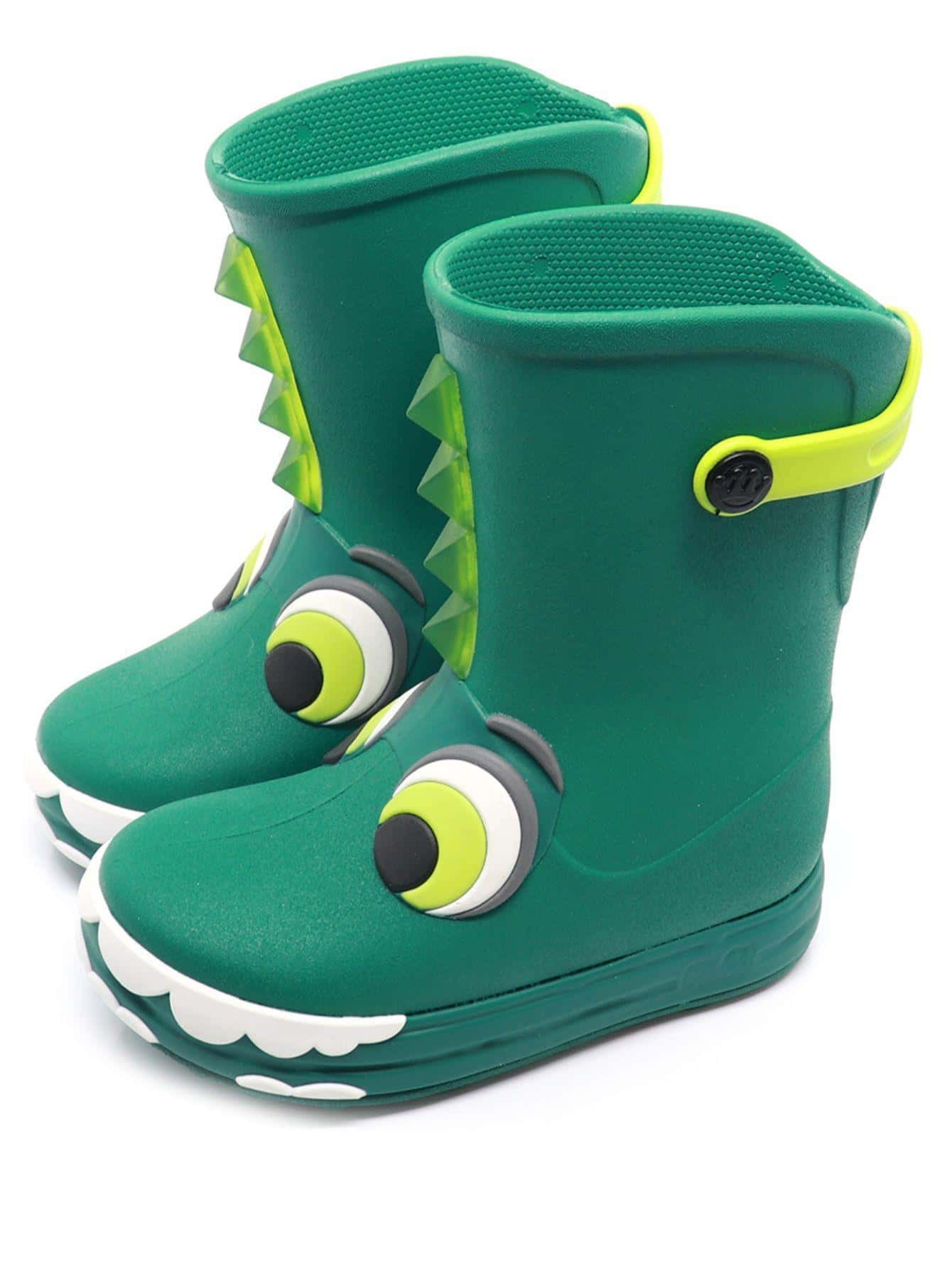 Kids Boots - 綠色 - 查看 1