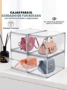 Ag Box Premium Stackable Shoe Racks, Transparent Multipurpose Storage Payton - Clear - View 4