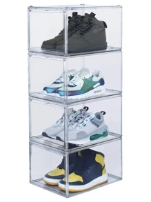 Ag Box Premium Stackable Shoe Racks, Transparent Multipurpose Storage Payton - Clear - View 5