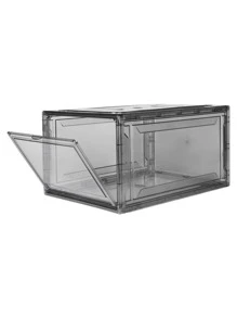 Ag Box Premium Alexa Stackable Shoe Racks, Dust Smoke Proof Multipurpose Storage 4 Pack - Grey - View 3