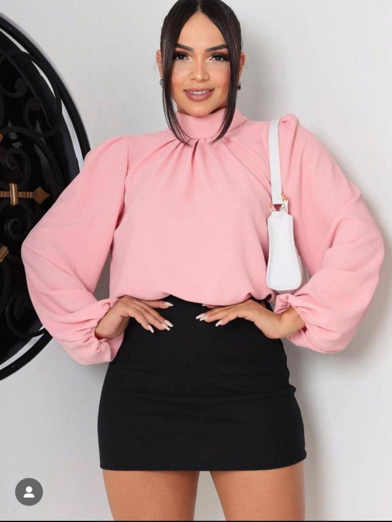 Women Blouses - Màu hồng gỉ - Xem 1