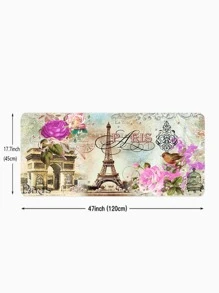 1 tấm Thảm Nhà Bếp Chống Trơn Trượt Hình Tháp & In Hoa - Nhiều màu - Xem 9