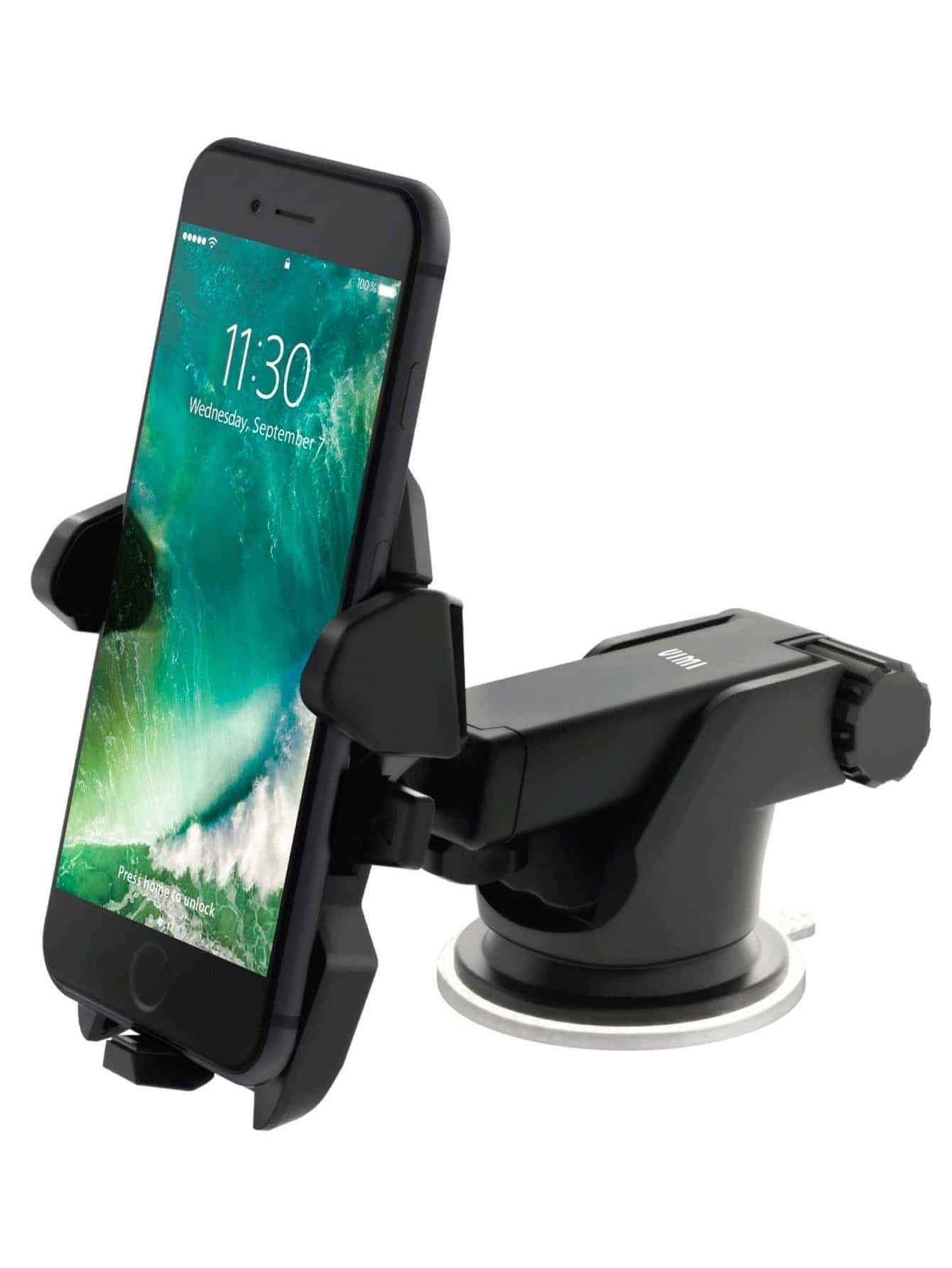 Soporte Porta Celular 360º Fijo Para Auto, Escritorio - Negro - Ver 1