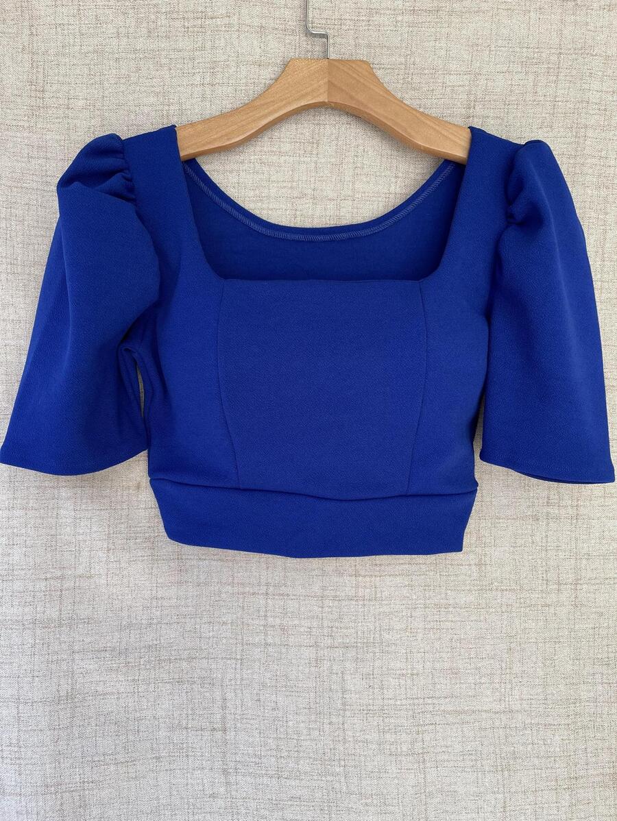 Women Tops - 寶藍色 - 查看 1
