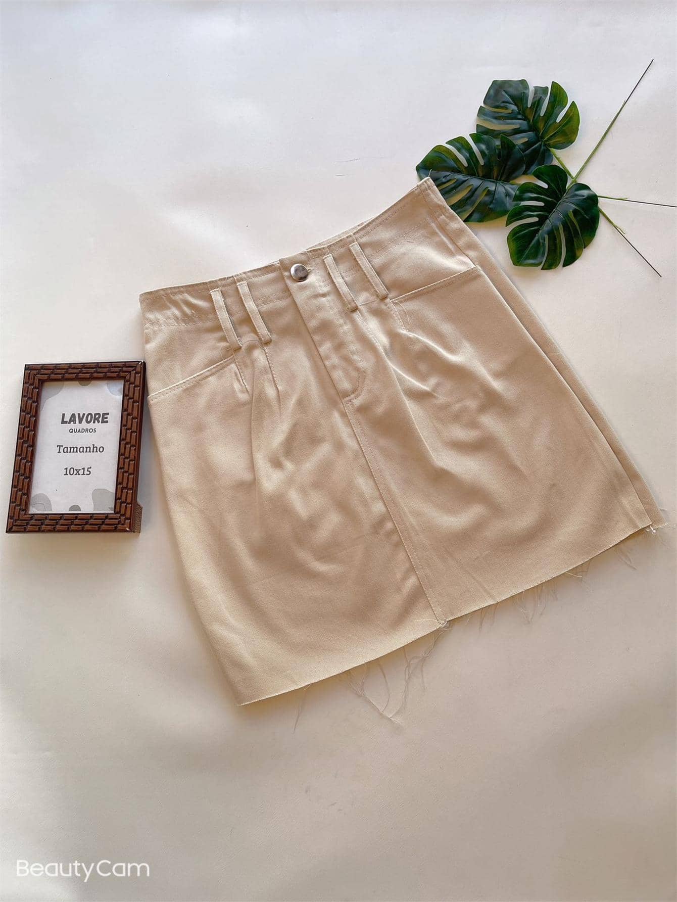 Women Skirts - 米色 - 查看 1