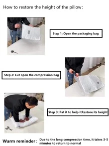 1pc Solid Color Rectangular Water Cube Comfortable Pillow, Suitable For Adults, Side Sleepers And Back Sleepers, For Home, Bedroom, Living Room, Car, Outdoor Travel