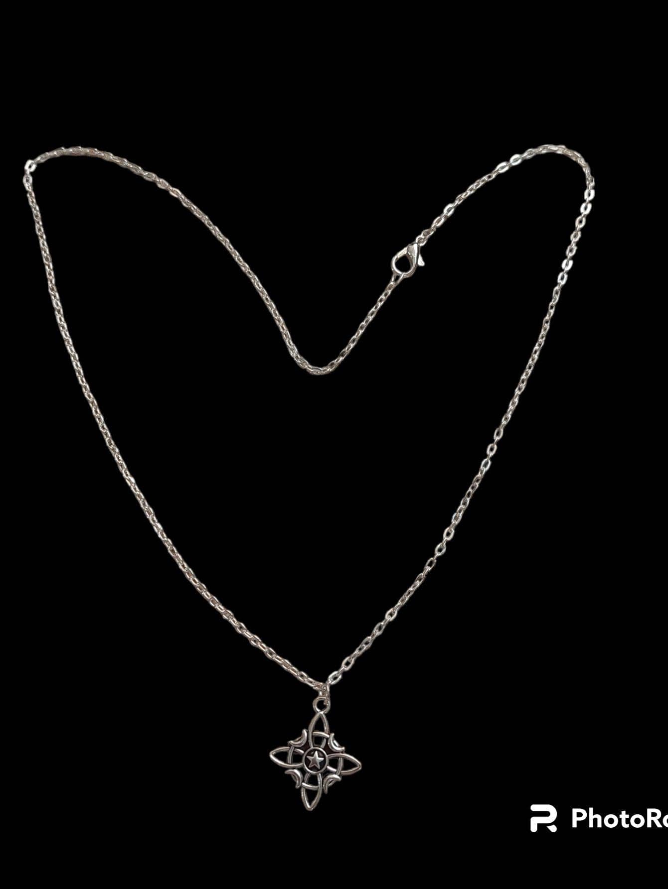 Knot Necklace 2 Pcs - 銀色 - 查看 1