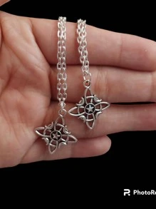 Knot Necklace 2 Pcs - 銀色 - 查看 2