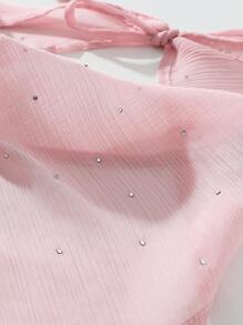 1 件水钻装饰海滩/假日头带 - 粉色 - 查看 3