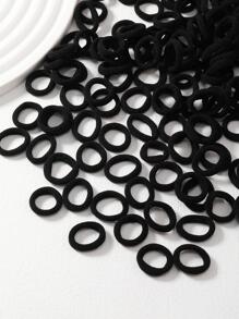 100 chiếc cà vạt buộc tóc thông thường cho nữ cho cuộc sống hàng ngày - màu đen - Xem 3