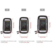 1 set Bolso de celular bicicleta - Negro - Ver 4