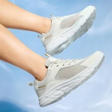 Giày thể thao thời trang nam, Bộ sưu tập mùa xuân 2023, Giày thể thao Chunky thông thường, Đế mềm thoải mái - Màu be - Xem 5