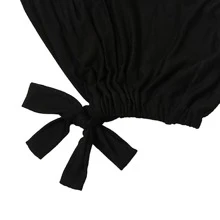 1pc Solid Head Wrap Women Abaya Accessories Daily Under Cap Casual Head Scarf Valentine's Day Soft Hijab,Women Veil - Black - View 3