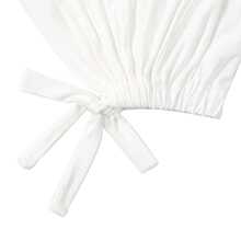 1 件 Abaya 配饰纯色头巾女士头巾日常休闲头巾女士头巾下帽女士面纱 - 白色 - 查看 3