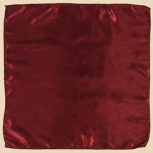 纯色简约头巾 - 酒紅色 - 查看 2