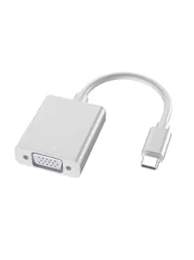 Adaptador de Cable USB Tipo C a Conector VGA - Blanco - Ver 1