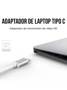 Adaptador de Cable USB Tipo C a Conector VGA - Blanco - Ver 4