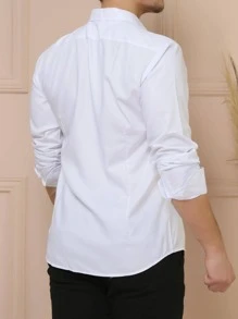 Men Shirts - 白色 - 查看 3