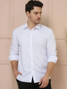 Men Shirts - 白色 - 查看 2