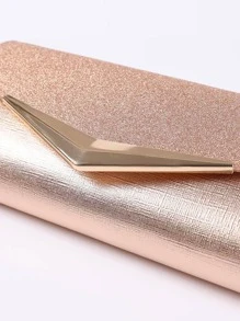 Túi Phong Bì Dây Xích Lấp Lánh Quyến Rũ - Rượu sâm banh - Xem 8