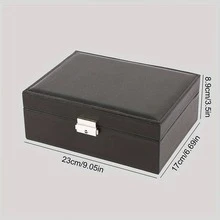 1pc Women Multi-grid Casual Hair Storage Box For Women For Home - Black - View 5