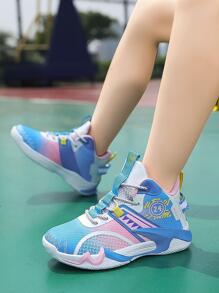 Zapatillas De Baloncesto Para Mujer De Nuevo Estilo De Verano, Zapatos Deportivos Absorbentes De Choque Con Suelas Antideslizantes Y Resistentes Al Desgaste, Para Mujeres Y Jóvenes Jugadores De Baloncesto - Rosa - Ver 2