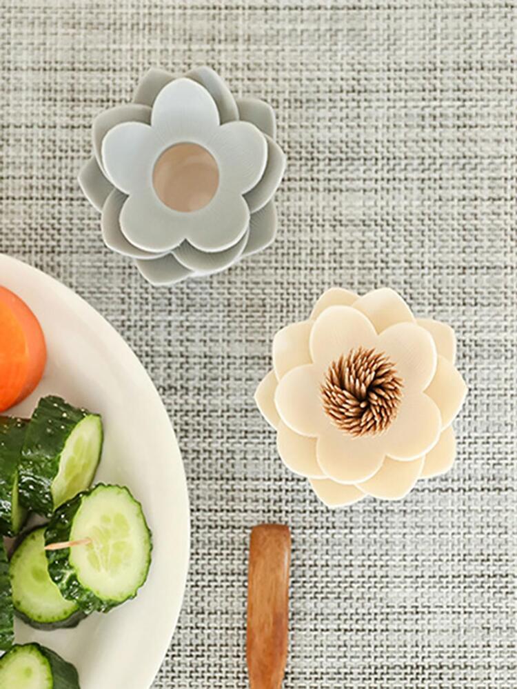 1 pieza Envase de moldadientes loto en forma de - Albaricoque - Ver 4