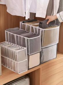 1 pieza Caja de almacenamiento de ropa multi cuadro - Blanco - Ver 10