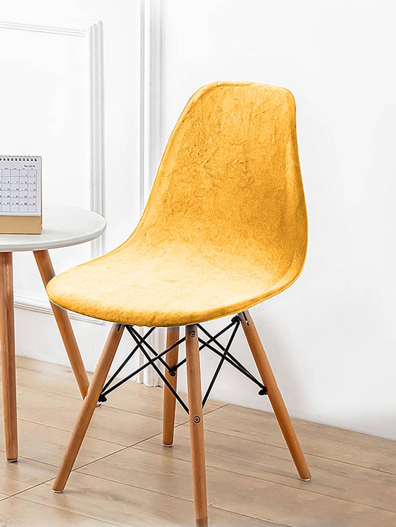 1 件天鹅绒 Eames 椅子椅套，家庭卧室客厅餐厅防尘防污 Eames 椅套