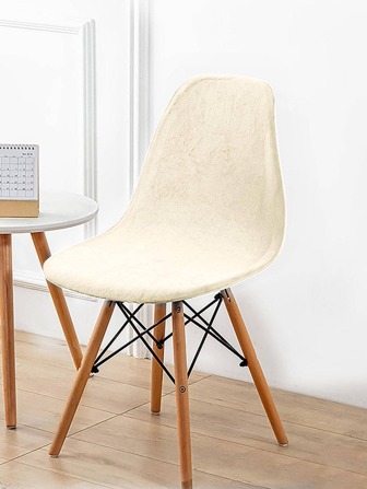 1pc Velvet Eames Chair Cover, Home Bedroom Living Room Dining Room Protective Slipcover, Dust-Proof And Dirt-Resistant