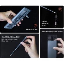 1pc Aluminum Alloy Screwdriver Set, Modernist 96 In 1 Maintenance Tool For Home - Apricot - View 7