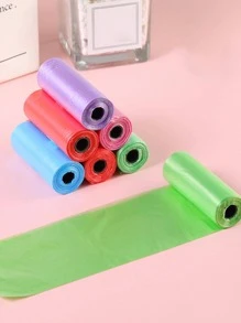 卡通圖案狗狗拾便袋支架適用於戶外步行,隨機色 - 彩色 - 查看 1