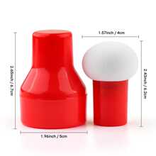 CYFUN DESIGN 3pcs/pack Black+brown+gray Paper Pouncers Inking Sponge Ink Applicator With Storage Cases - Multicolor - View 7